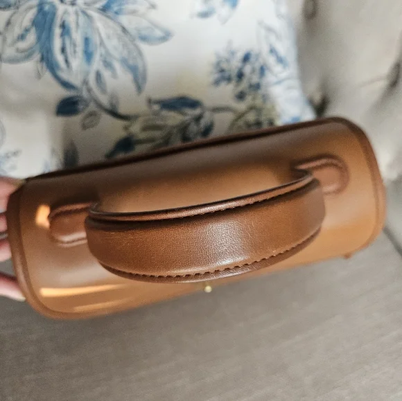 Vintage Coach Manor Leather Handbag British Tan - Picture 6 of 17